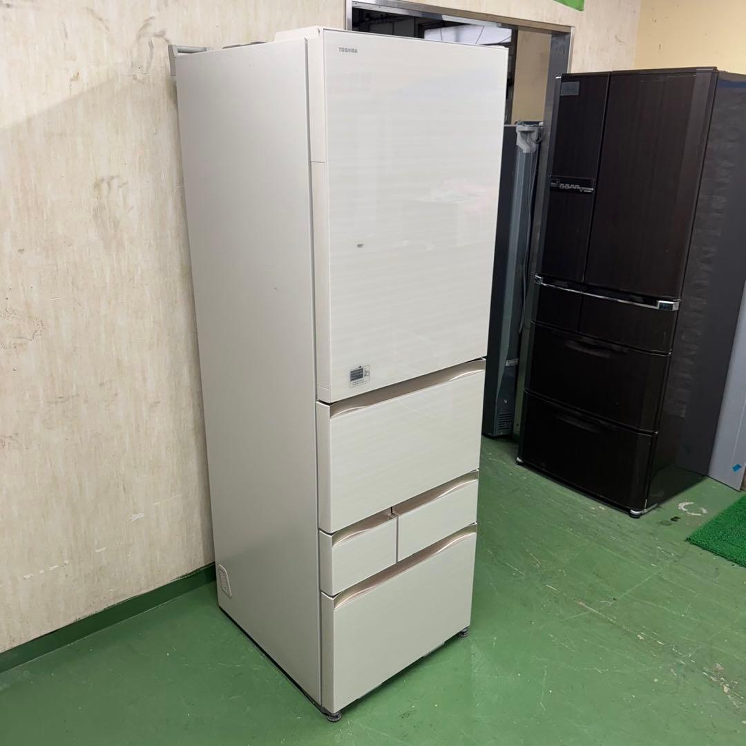 655 東芝 大型冷蔵庫 465L 400L強　小型　家庭用サイズ　自動製氷格安