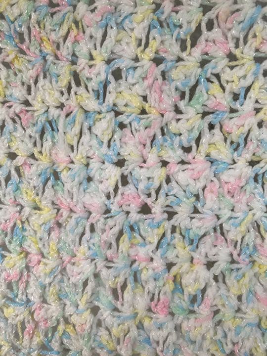 古着 ビンテージ 70s パステル グラニー ブランケット キャンプ ラグ