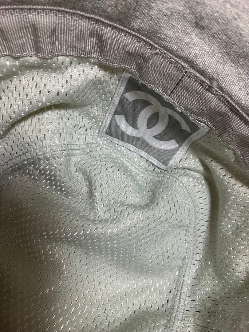 美品 CHANELシャネルスポーツラインココマークコットンバケットハット