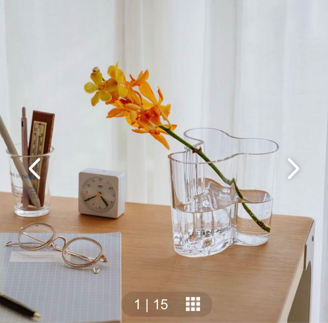 llttalaアルヴァ・アアルトコレクション ベース クリア 花瓶