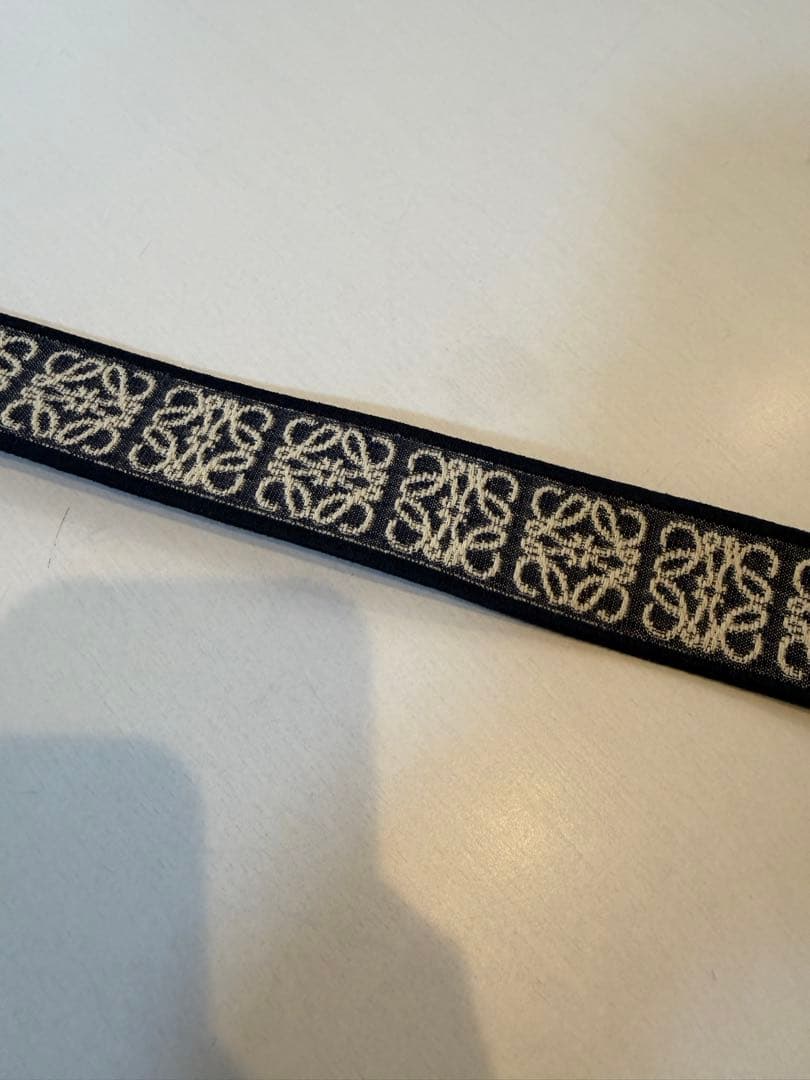 【ロエベ】アナグラム ストラップ（ジャカード&カーフ）　ショルダーストラップ