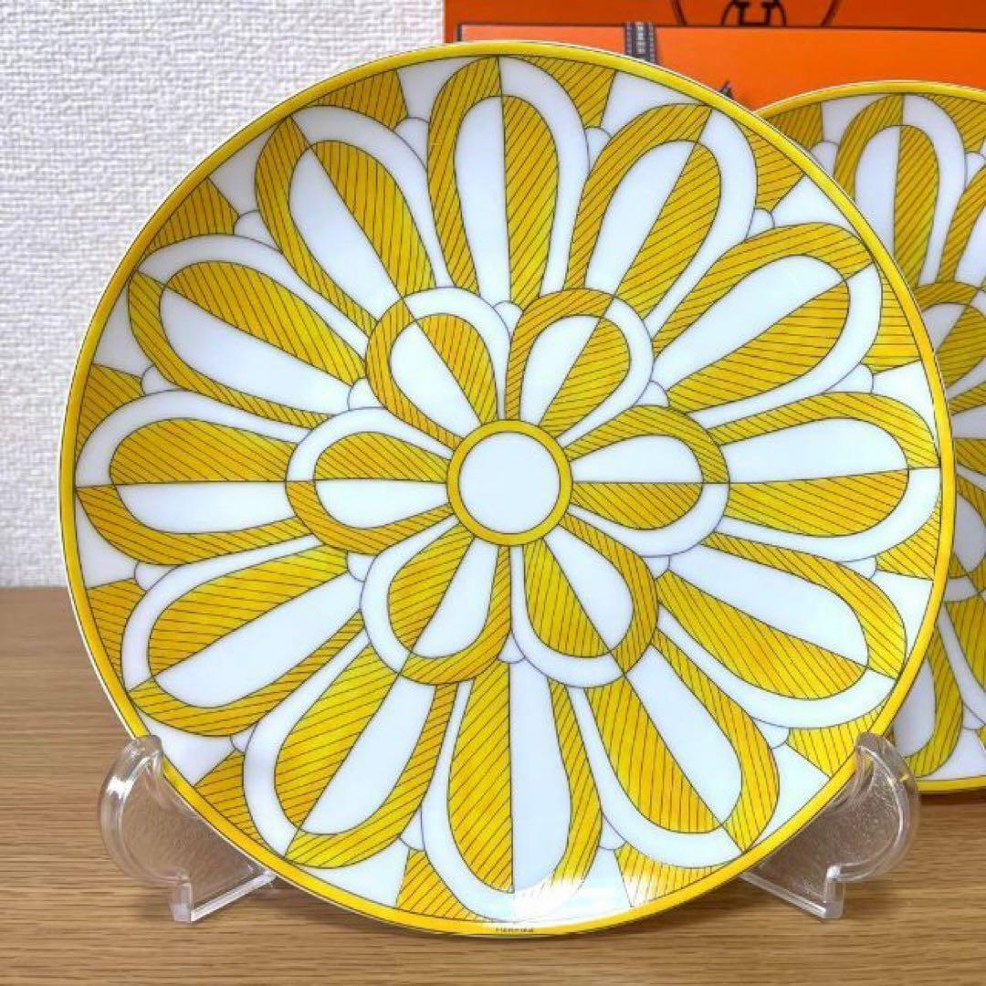 【新品未使用】エルメス　ソレイユ　デザートプレート21cm