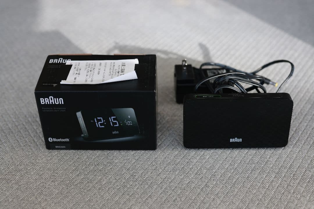【廃盤】BRAUN BNC020BK-2 ブラック Bluetooth置時計