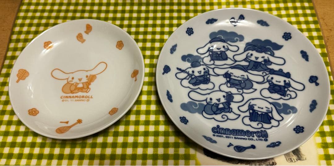 【非売品】シナモロール 七福神プレート 8枚組 東京都民銀行 60周年