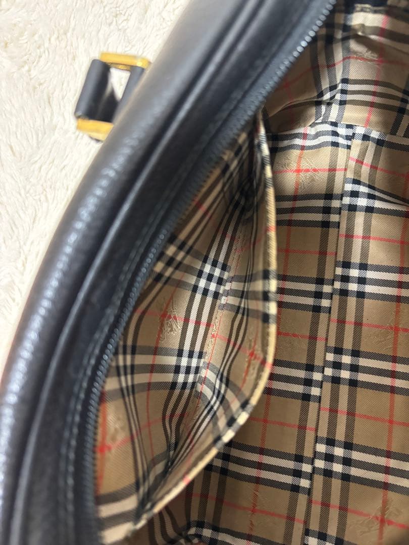BURBERRY バーバリー バーバリーズ　ハンドバッグ ブラック　ヴィンテージ