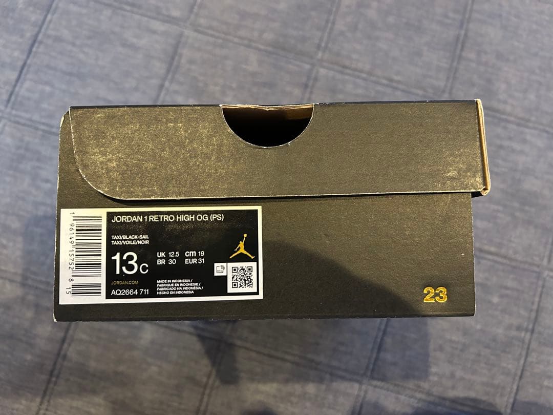 ジョーダン1 タクシー　19センチ