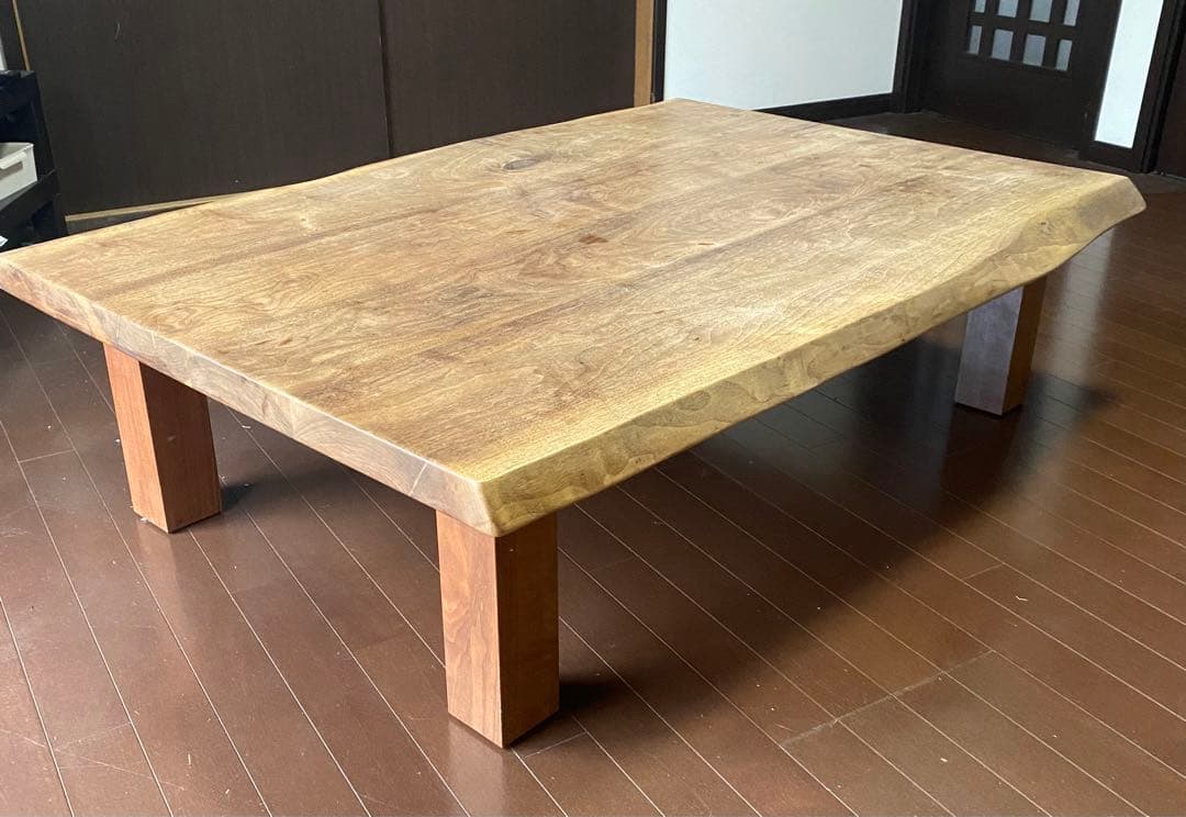 天然木リビング用ローテーブル