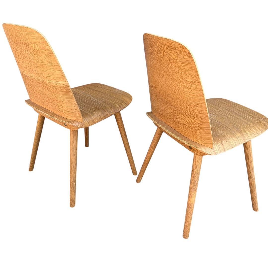 【美品】muuto ムート Nerd Chair ナードチェア オーク 2脚分①