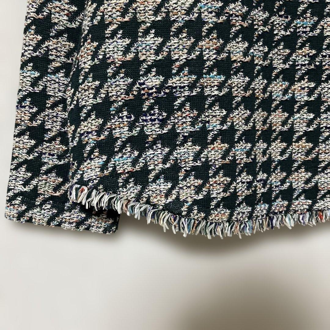 コーヘン coohem ツイード　ノーカラー　ジャケット