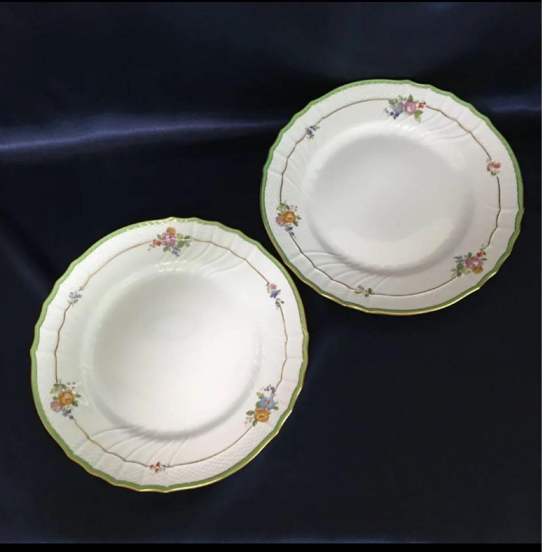 リチャードジノリ ベッキオ　エルバ プレート2枚 &スープ皿 2枚