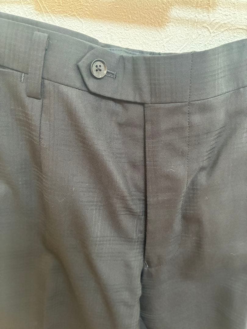 【極美品】BURBERRY（バーバリー）黒　ブラック　チェックスーツセットアップ