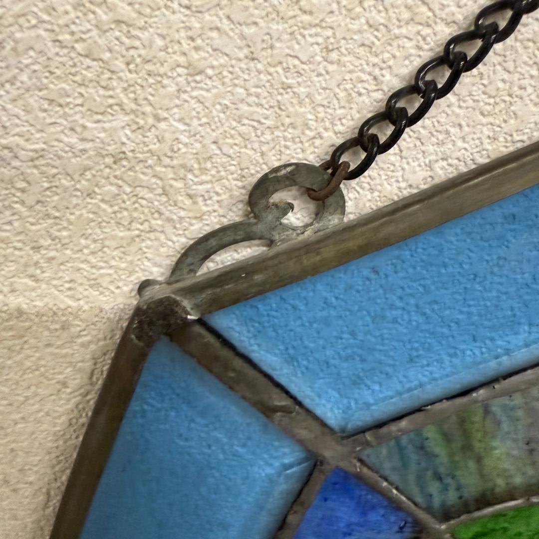 フォロー割【USED品 】欧州 アンテーク ステンドグラス　ハンドメイド