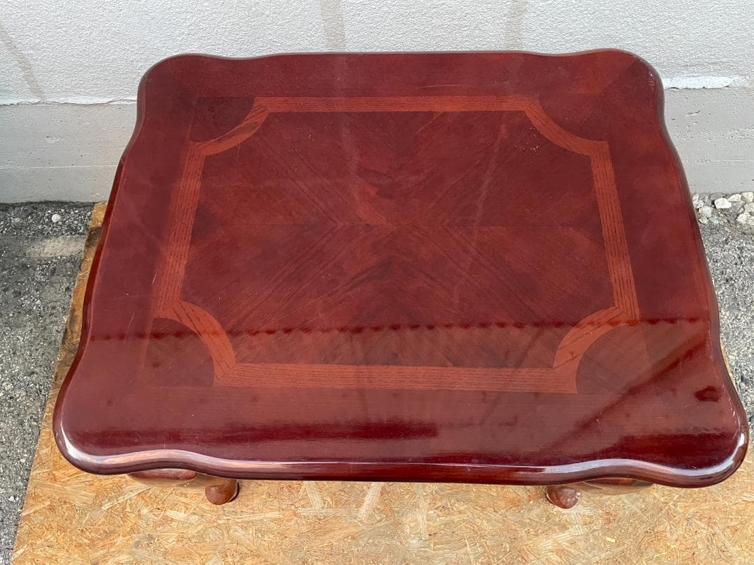 ★状態〇★猫足 コーヒーテーブル センターテーブル 机 約59x46x54cm