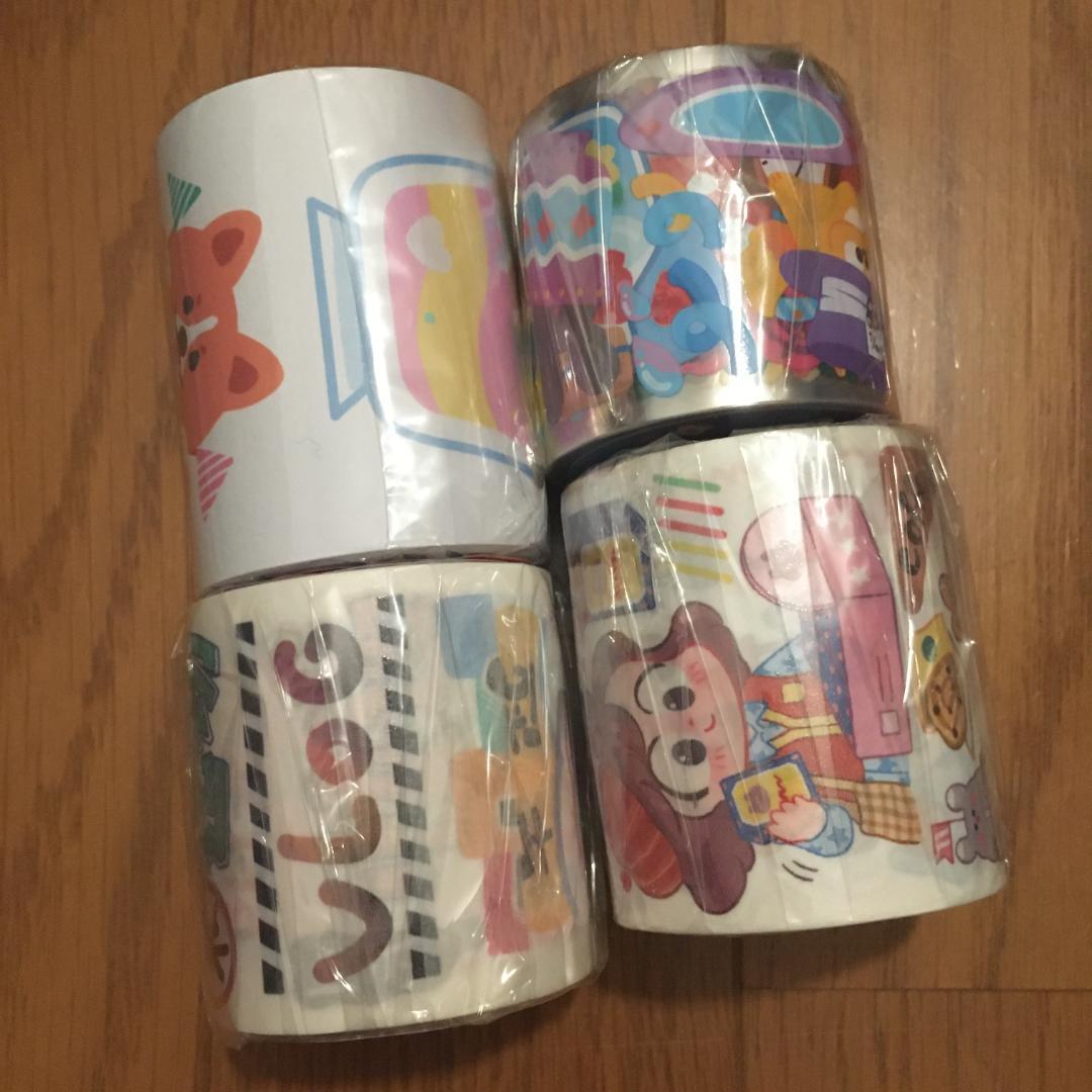 【4巻セット】小麦咖啡 Maicoffee 海外マステ 人物マステ 少女