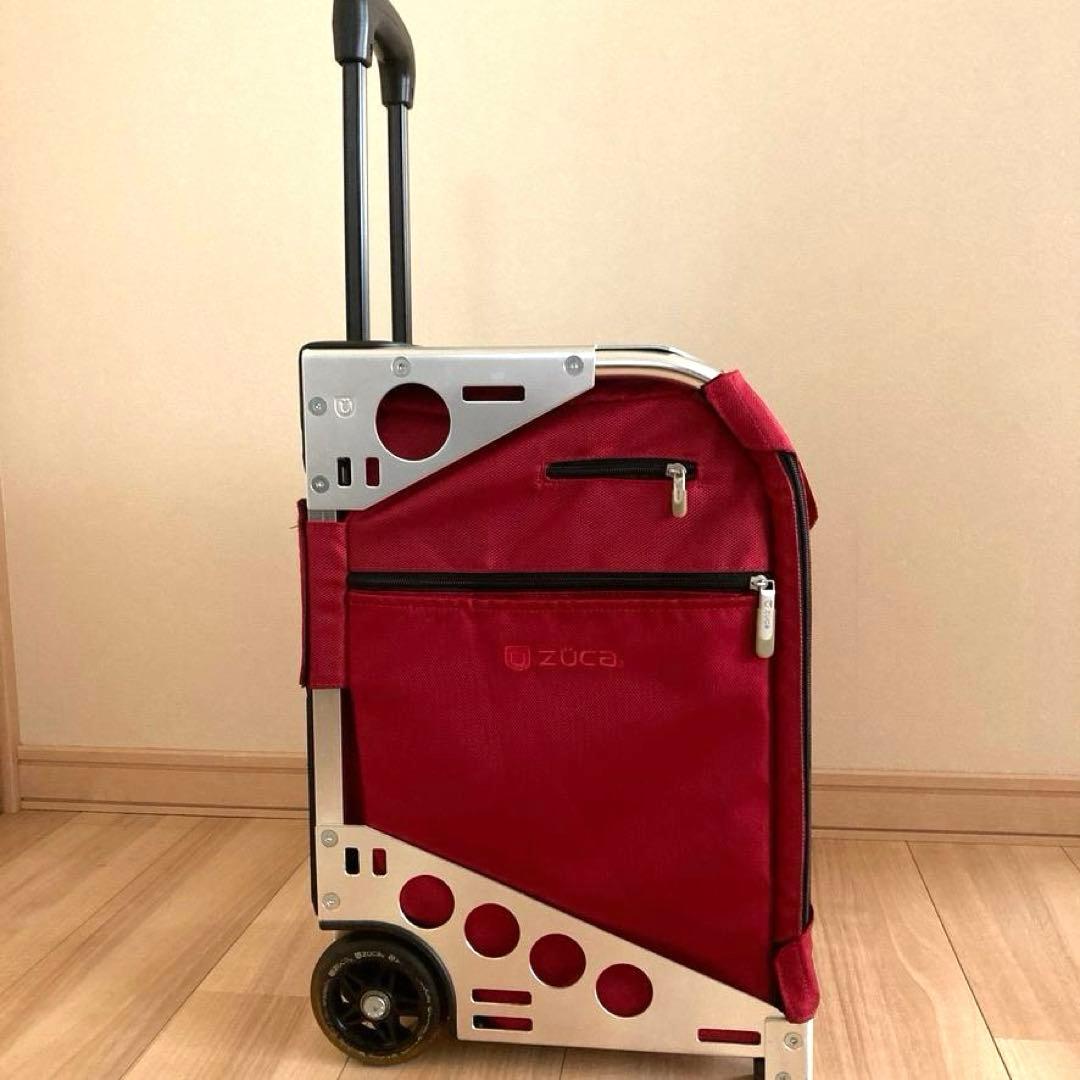【さくらこ】ZÜCA ズーカ 座れるキャリーバッグ レッド 保護カバー付き