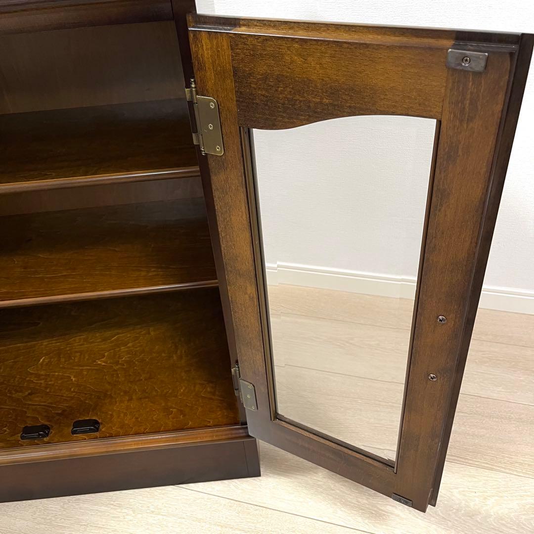 (そ64)カリモク karimoku コロニアル ガラスキャビネット