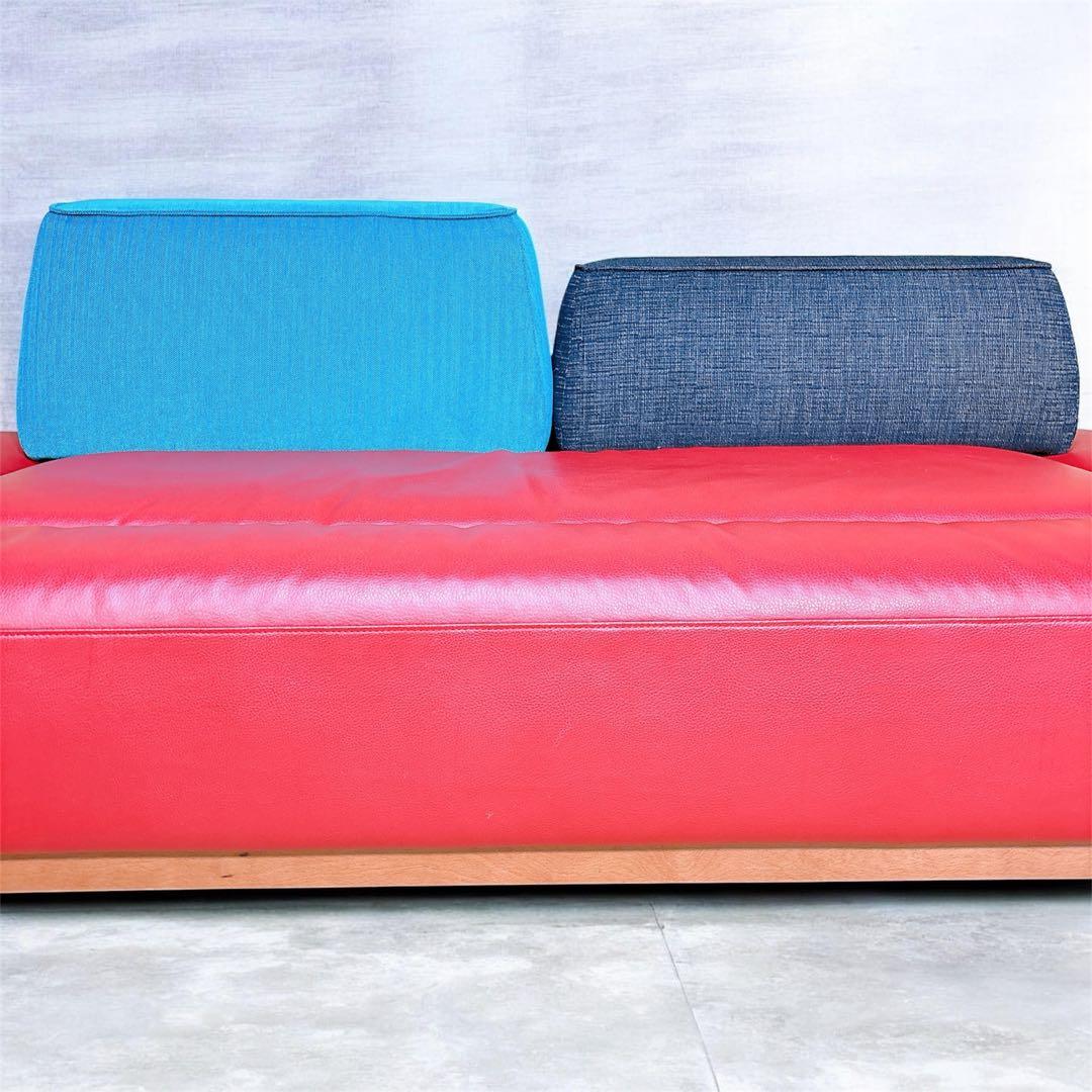 【良品】 マルイチセーリング 生活製作所 グラード ウッドベースM 2人掛ソファ