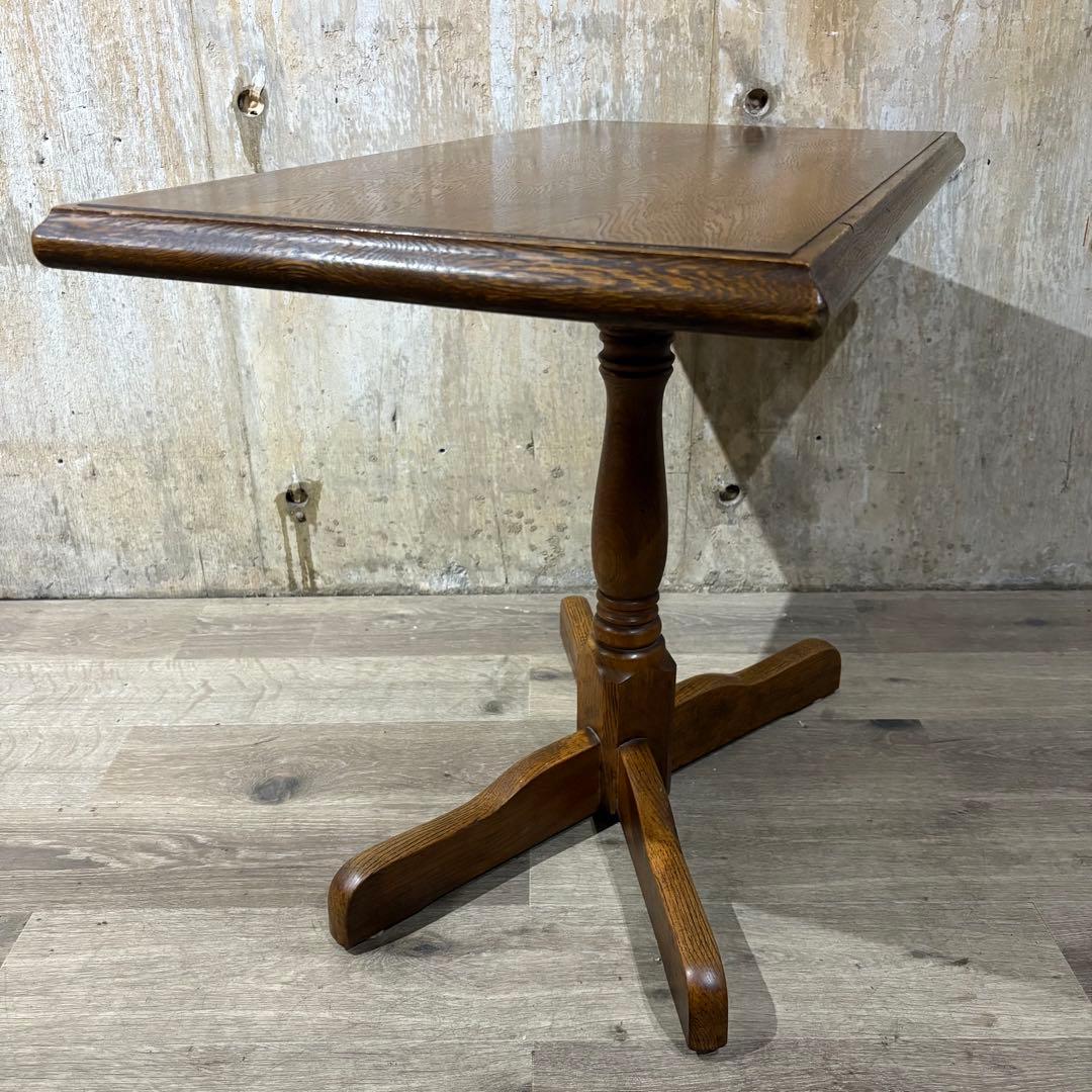 カフェテーブル　センターテーブル　オーク材　②