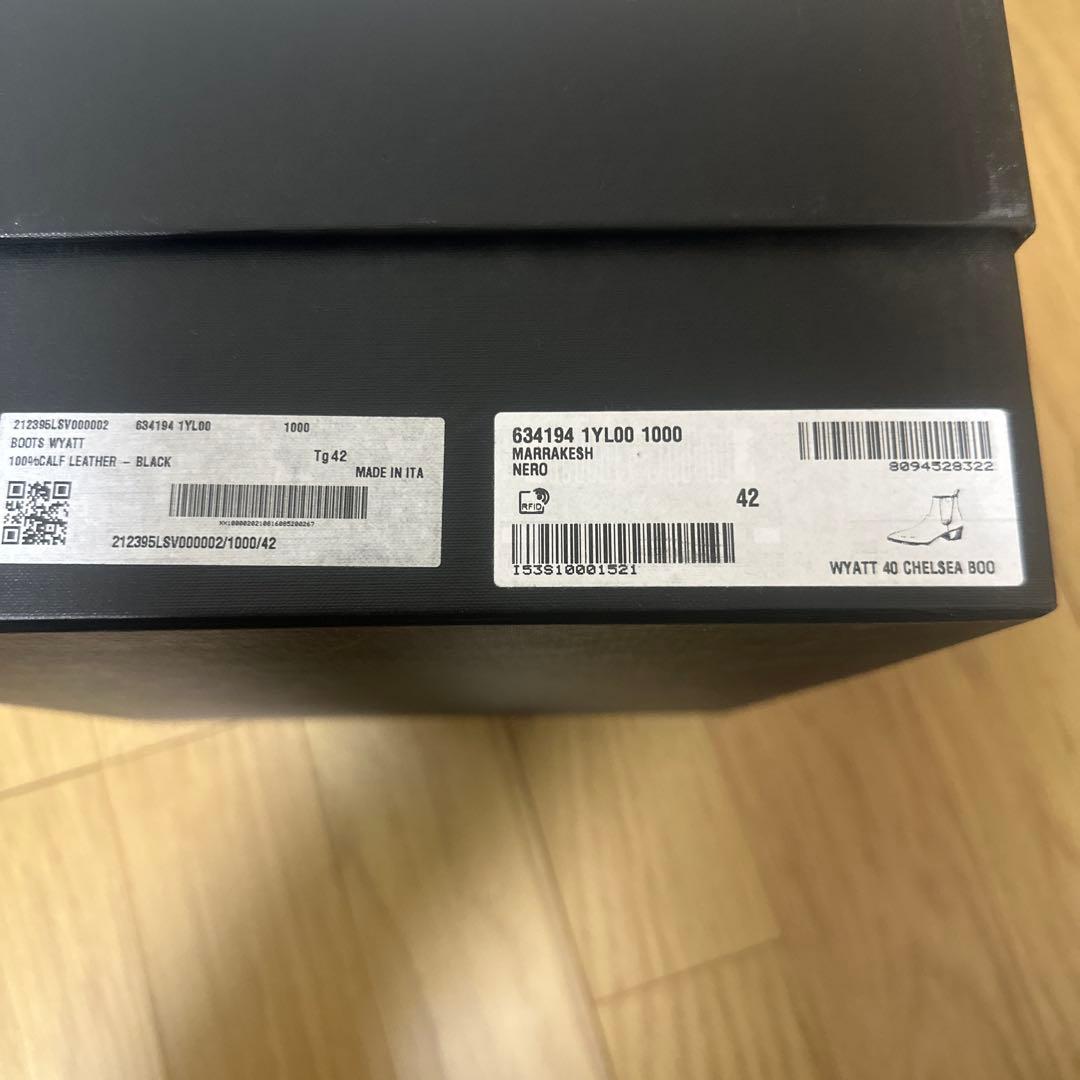 SAINT LAURENT ブラック チェルシーブーツ