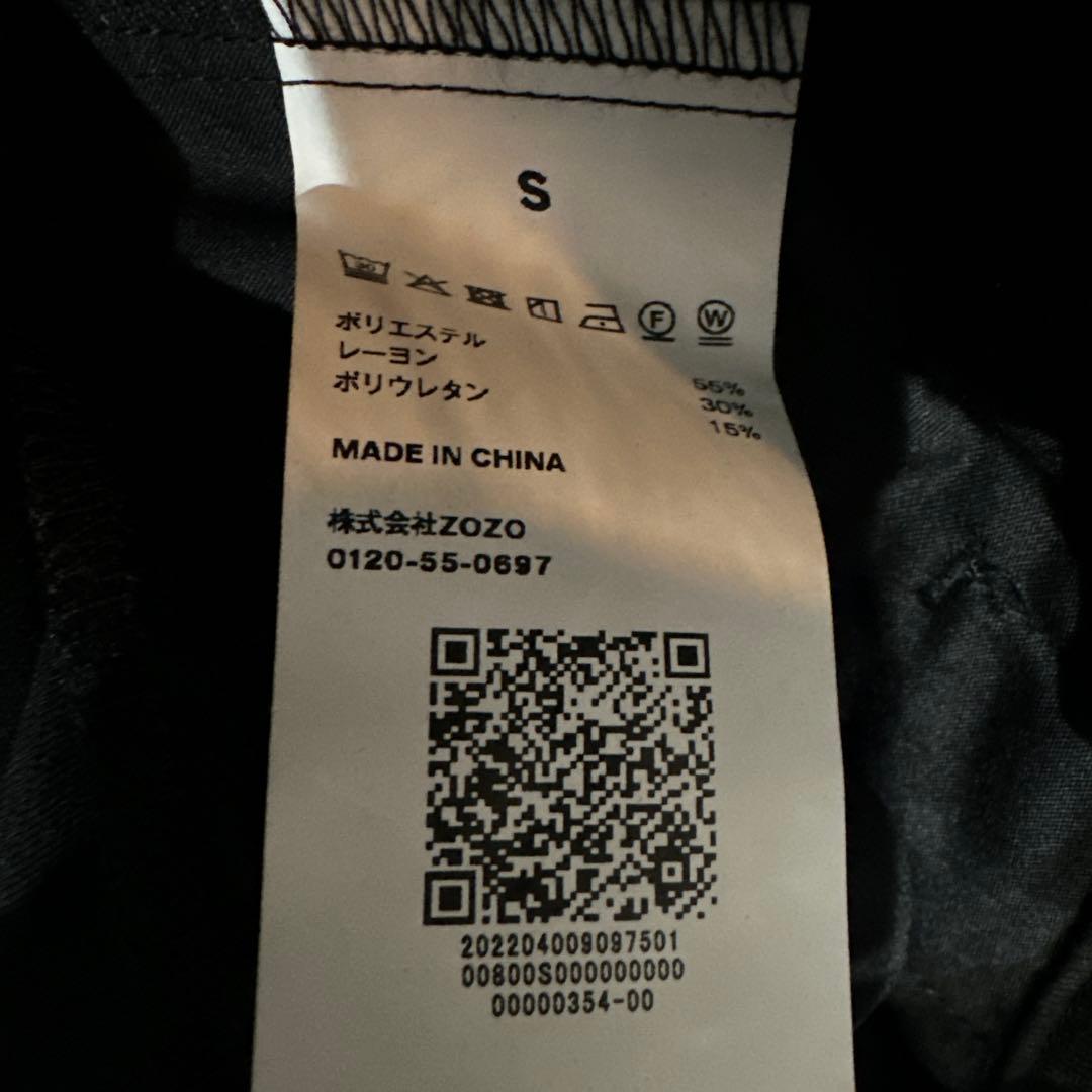 ENOF 黒 センタープレスパンツ Sサイズ