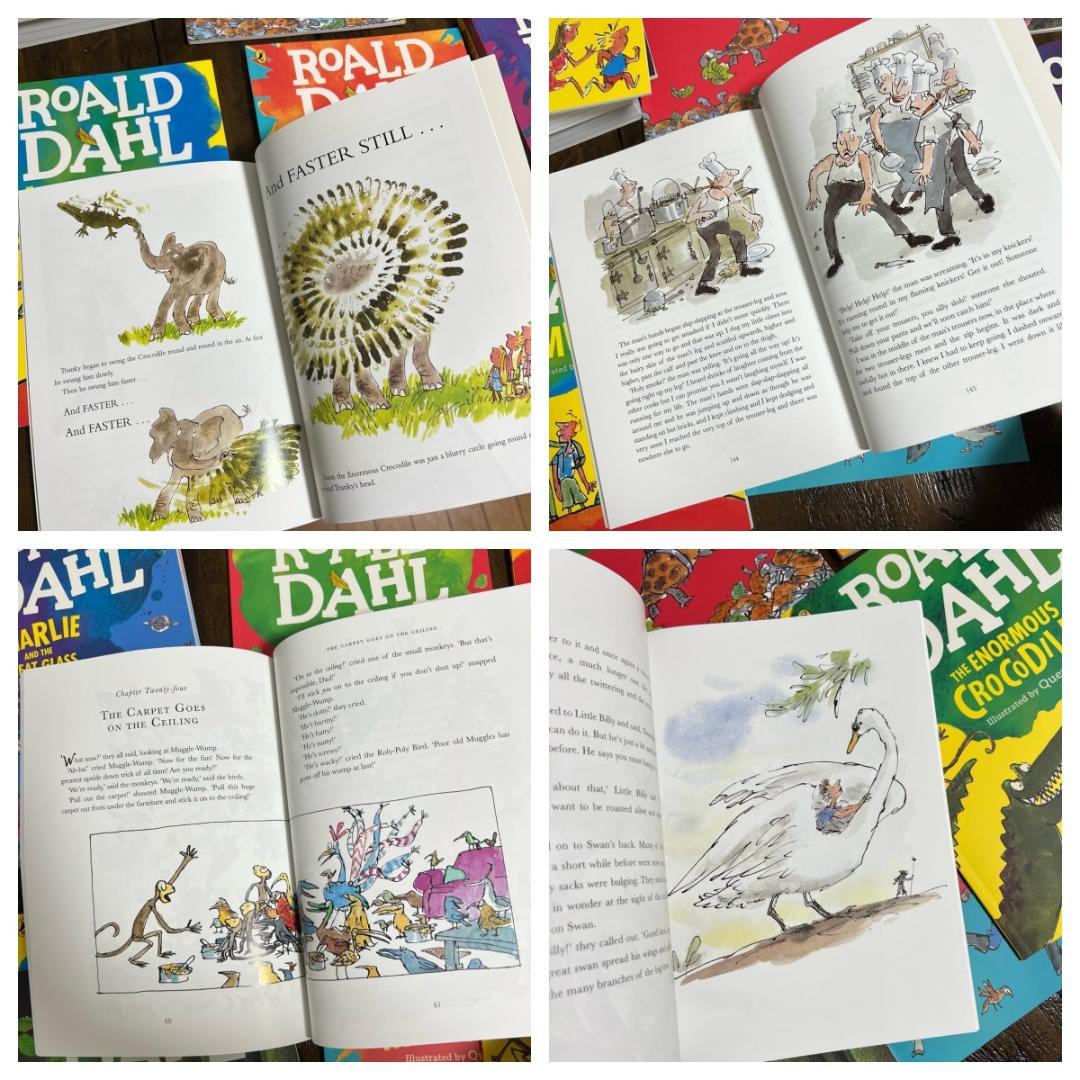 新品 大人気 Ｒoald Ｄahl 英語絵本 洋書 20冊セット 音源付