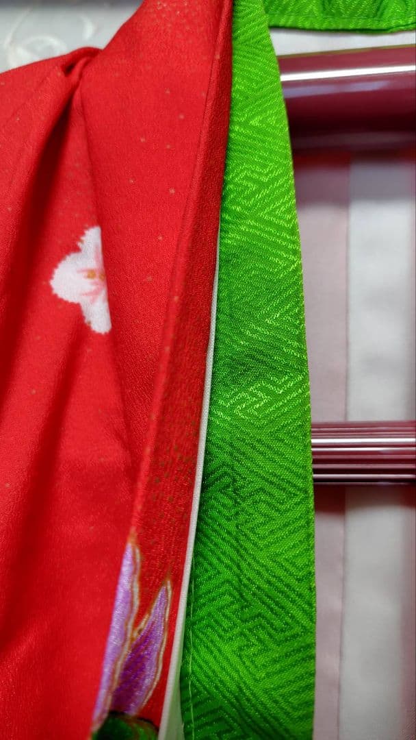 RK541洗える子供着物着丈72センチ裄丈42センチ非常に綺麗美品