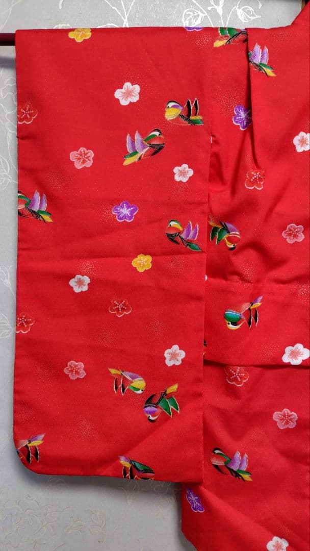 RK541洗える子供着物着丈72センチ裄丈42センチ非常に綺麗美品