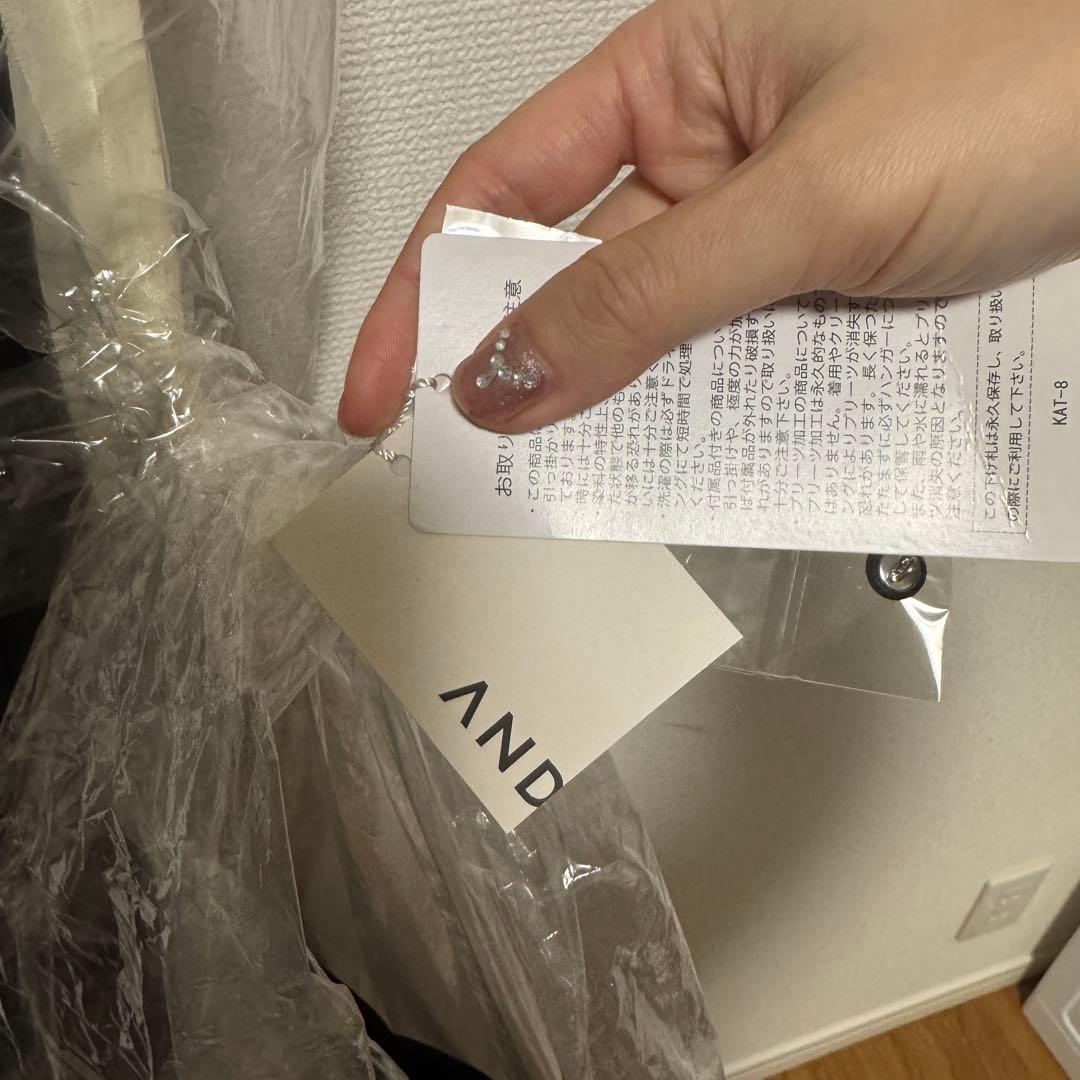 本日限定新品ANDRESDフリルフレアドレスfrills flare dress