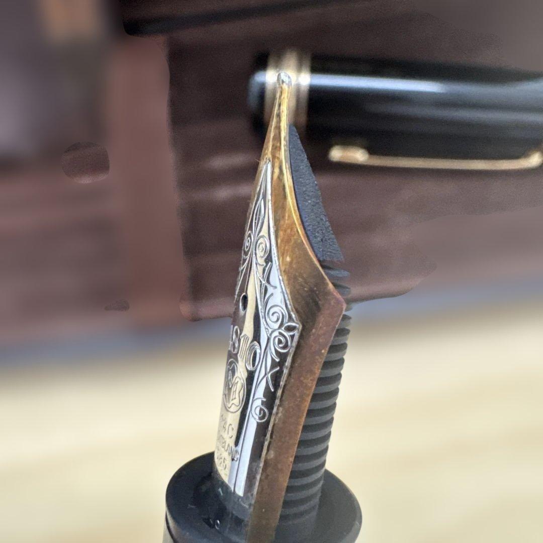 Montblanc 万年筆 黒色　モンブラン　14C 585