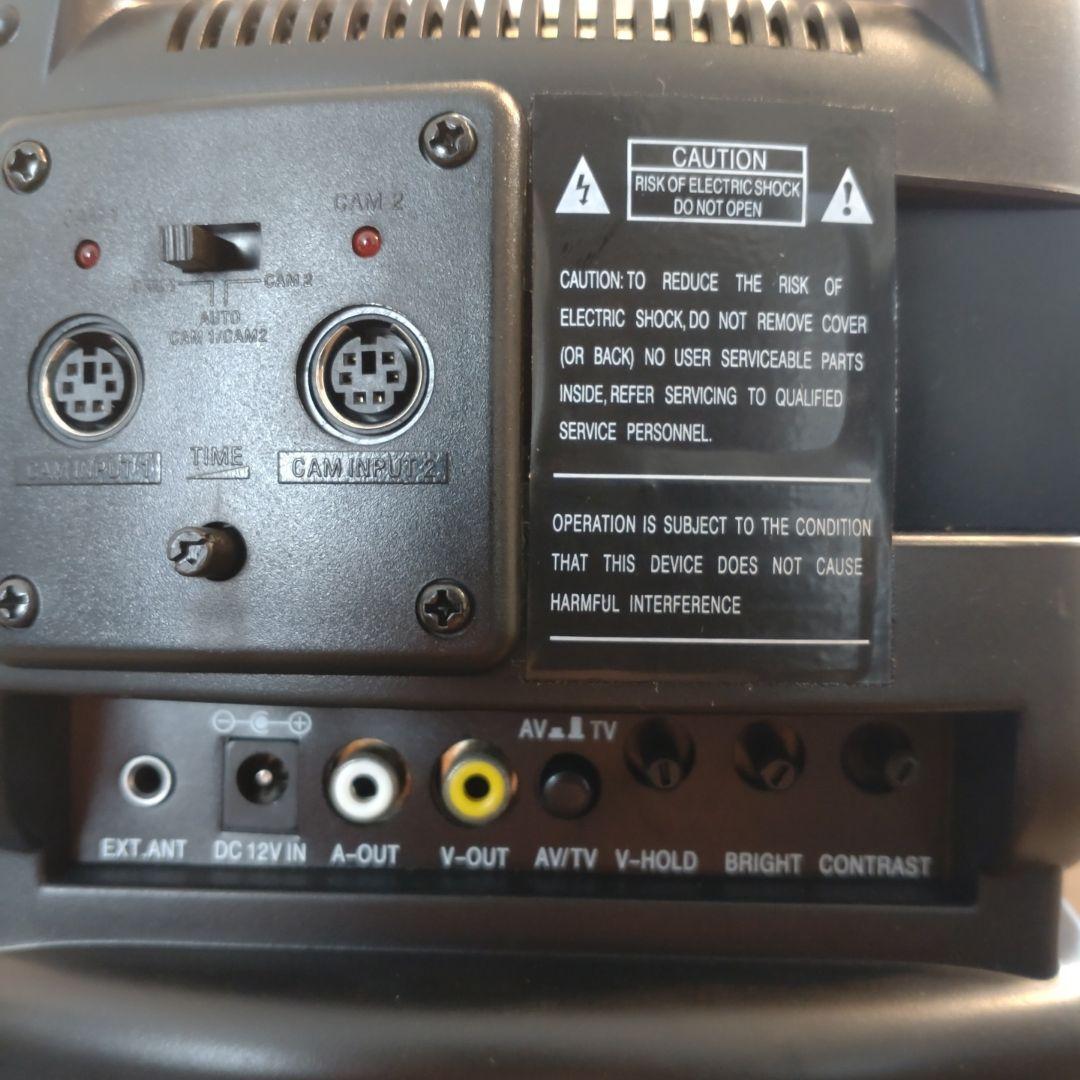 【ジャンク】ポータブルテレビ　TC-500M　モノクロ　監視カメラ　レトロ　平成