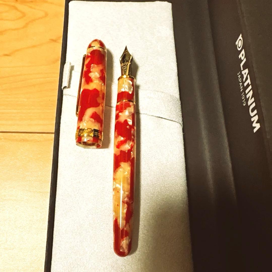 プラチナ万年筆 #3776 セルロイド キンギョ K14 細字