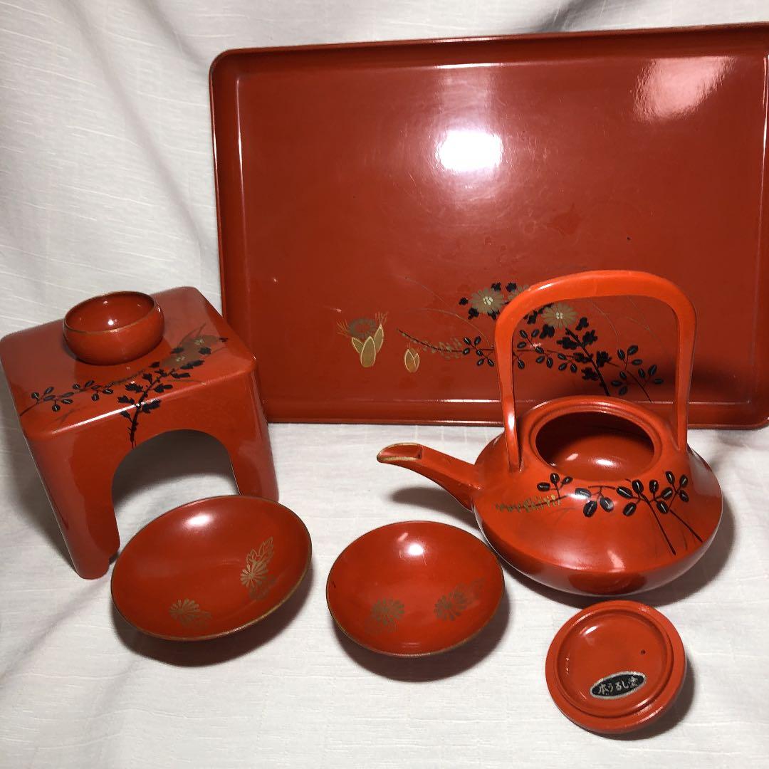 【レトロ】おとそセット　本うるし塗り　明治神宮　縁起物