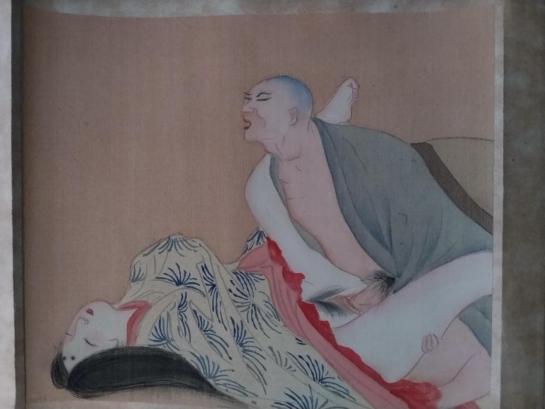 春画　十二画の巻物