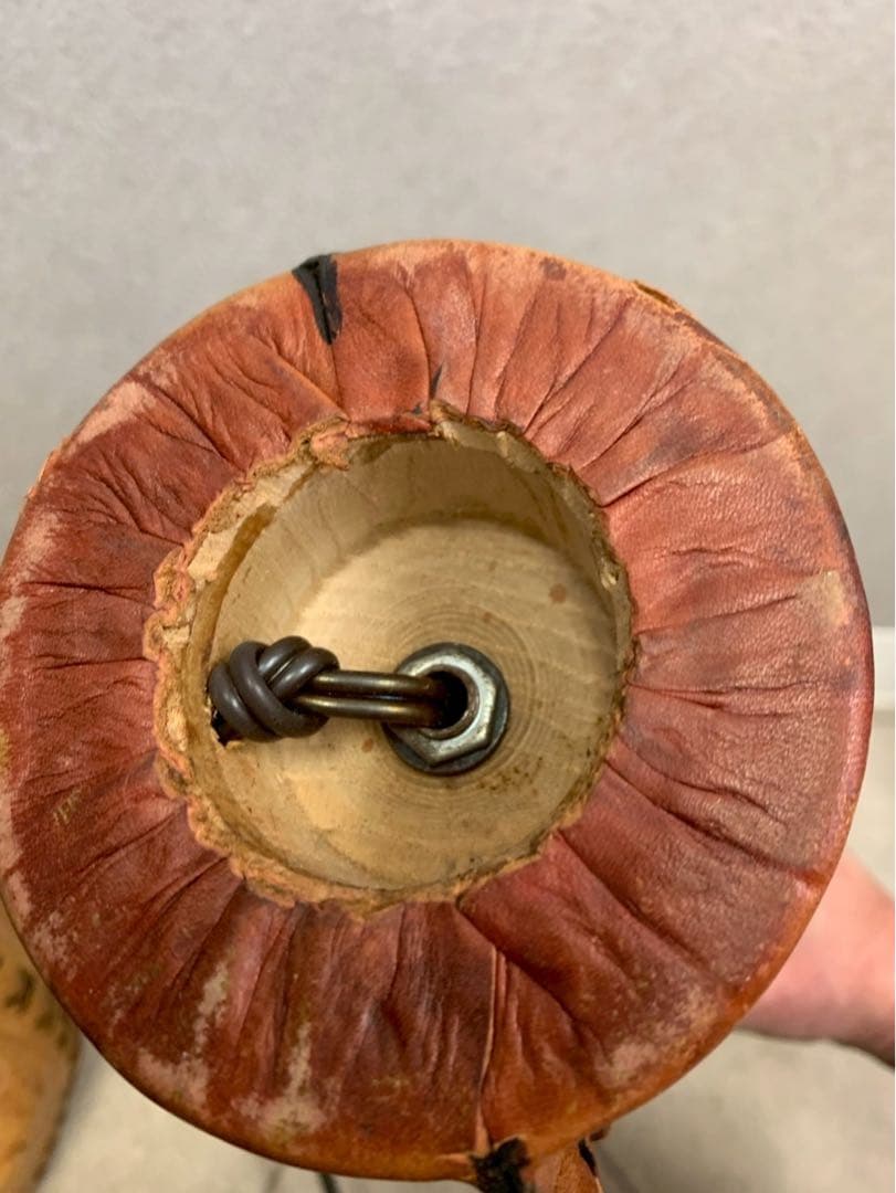 アンティーク レザー 牛革 ランプ