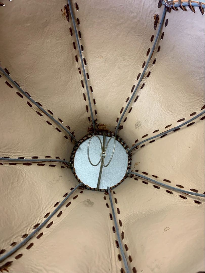 アンティーク レザー 牛革 ランプ