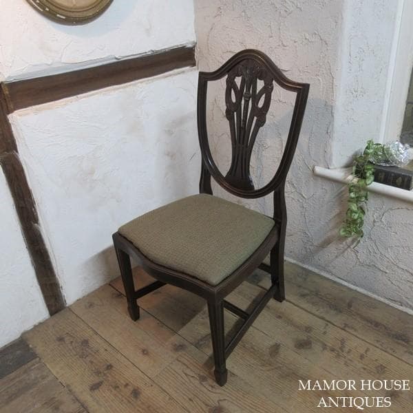 イギリス アンティーク 家具 ダイニングチェア 4脚セット 英国 4770e