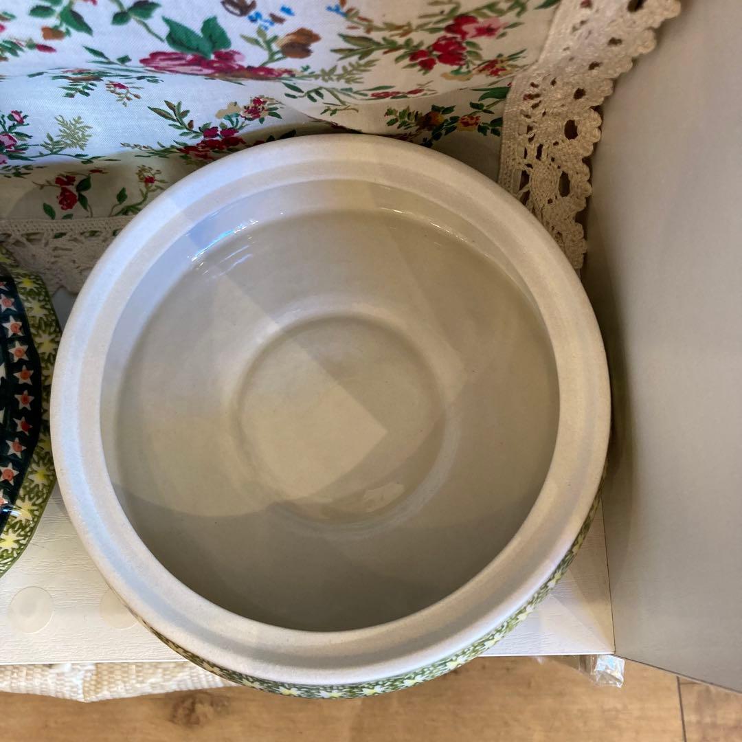 ポーリッシュポタリー＊ツリー型キャンディーボックス　W851-123