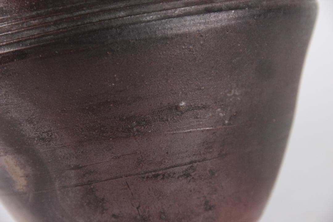 備前焼 人物細工徳利 酒器 花器 飾り壺　吉銘有り花器　花入　 ED11-29