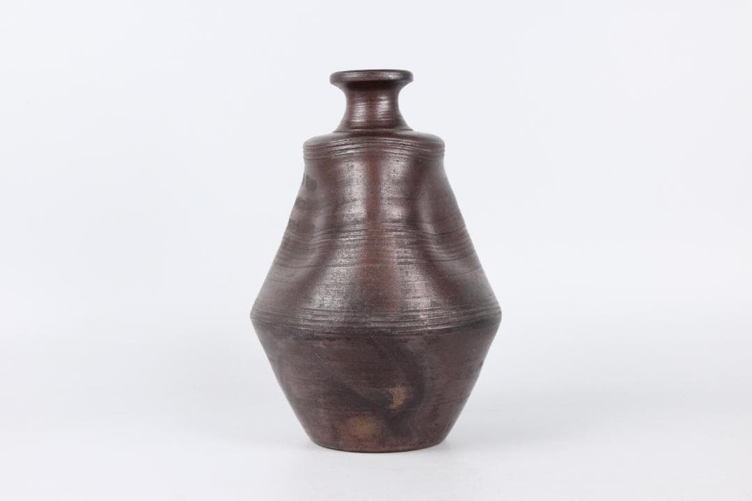 備前焼 人物細工徳利 酒器 花器 飾り壺　吉銘有り花器　花入　 ED11-29