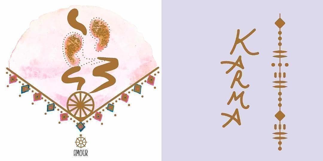 【正規品オラクルカード】フランスの洗練された美麗デッキ✨丸型×金箔✨カルマカード