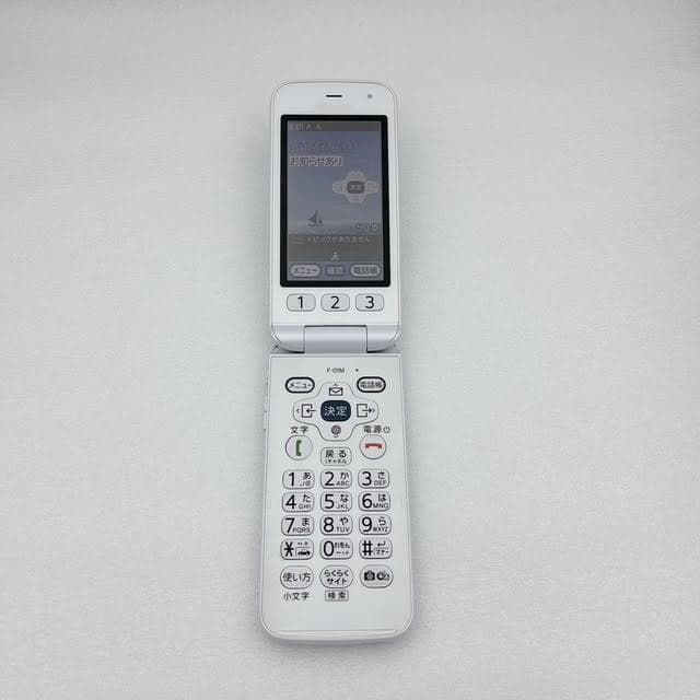 【極美品】ドコモ らくらくホン F-01M ホワイト
