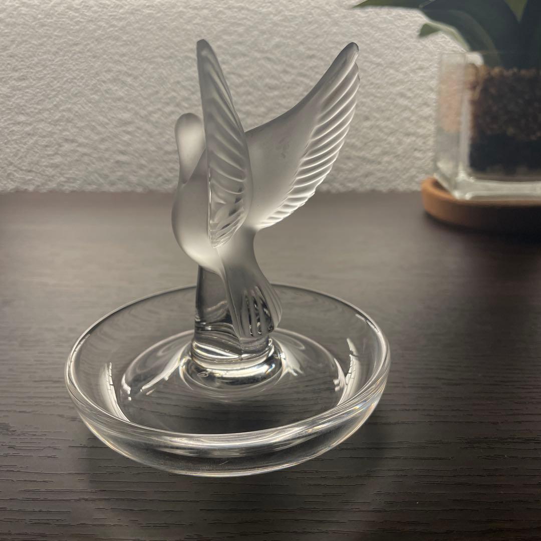 【美品】☆希少☆ルネラリック　ジュエリートレイ　鳩　ピジョン　フランス製