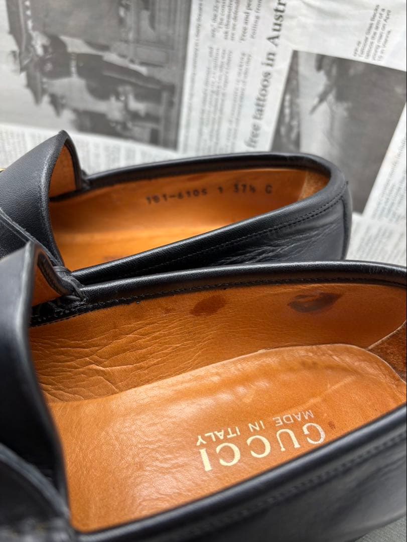 買取見積書有り　GUCCI グッチ　ホースビットローファー　37ハーフ　男女兼用