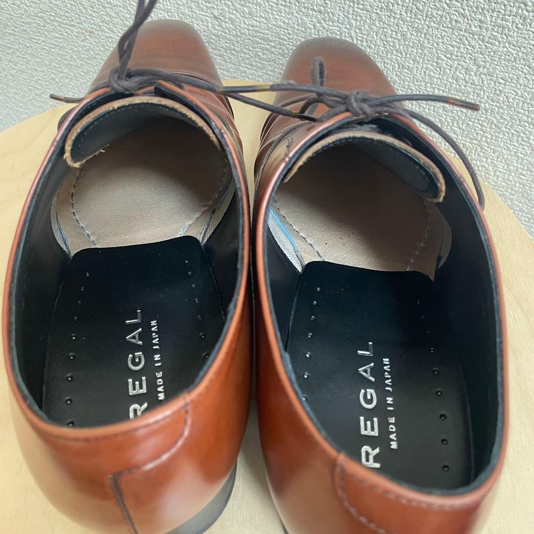 【極美品】REGAL 10LR ブラウン 茶 24.5cm リーガルストレート