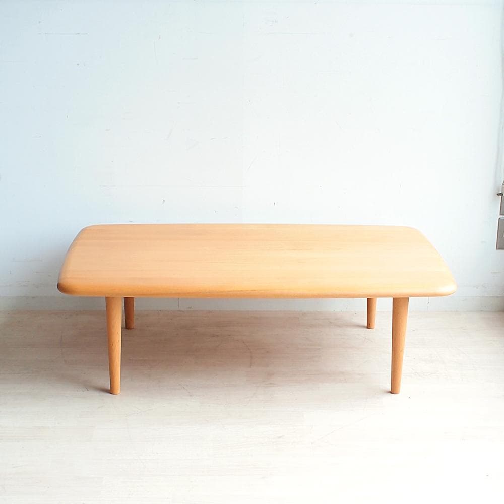 飛騨産業キツツキ ブナ無垢材 センターテーブル 120cm ZR24076