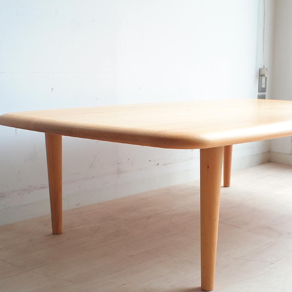 飛騨産業キツツキ ブナ無垢材 センターテーブル 120cm ZR24076