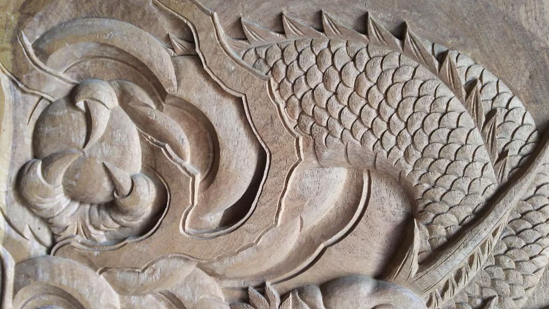 【限界価格】一枚板衝立 龍