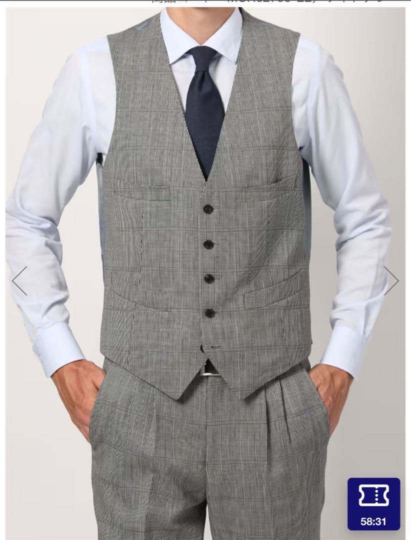 THE SUIT COMPANY チェック柄 スーツジャケット