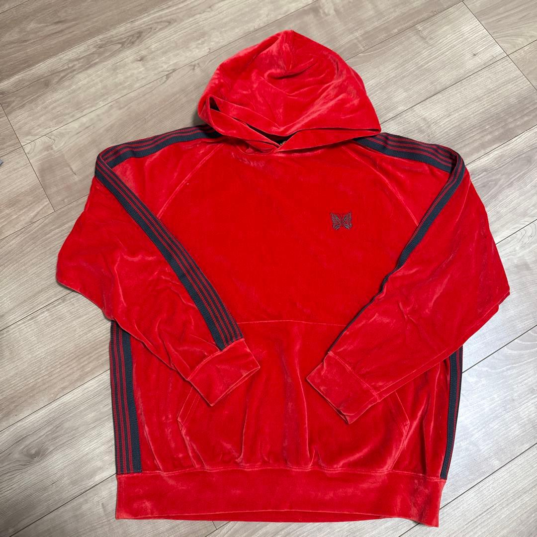 Needles セットアップ 赤 ベロア素材