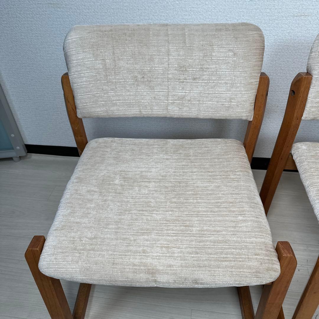 白川木工 shirakawa ダイニングチェア ファブリック 2脚セット i4※